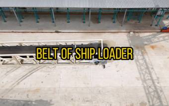 Belt of ship loader