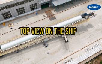 Top view on the ship