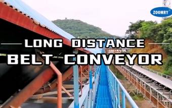 Long distance belt conveyor