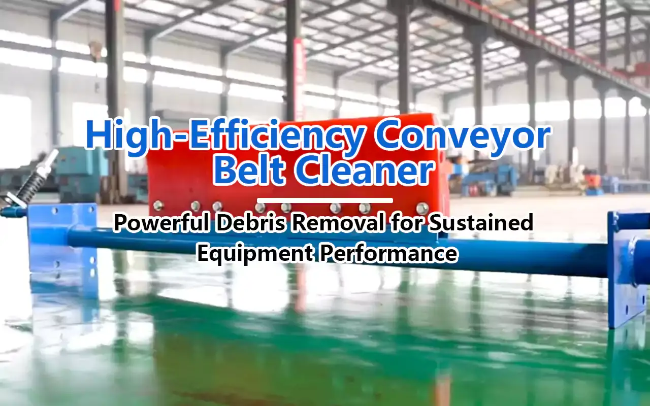 Zoomry High-Efficiency Conveyor Belt Cleaner - Powerful Debris Removal for Susta