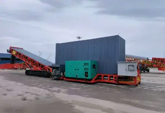 1800 toneladas por hora de descargador móvil para camiones, equipo eficiente de 