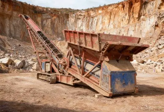 Тяжелый бункерный питатель, принцип работы на рудниках